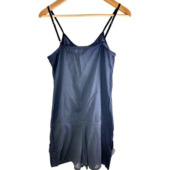 Karakorum Womens Light Cotton Ruffle Romper size S Black Sleeveless Summer Beach - Picture 2 of 10